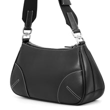 Load image into Gallery viewer, PRADA Stitch Shoulder Bag BlackBR1249 Leather
