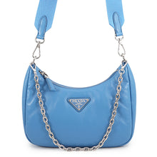 Load image into Gallery viewer, PRADA Re-edition Shoulder Bag Light Blue1BH204 Leather
