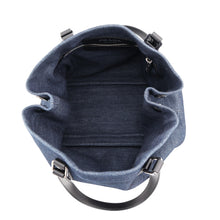 Load image into Gallery viewer, PRADA Tote Bag Indigo/Black1BG356 Denim Leather
