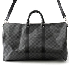 Load image into Gallery viewer, LOUIS VUITTON Keepall Bandouliere NoirN41413 Damier Graphite Size 55
