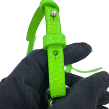 将图像加载到图库查看器中，BALENCIAGA Lucagol Mini Purse Shoulder Bag Neon Green69581423EIY3817 Croco embossed leather Size Mini
