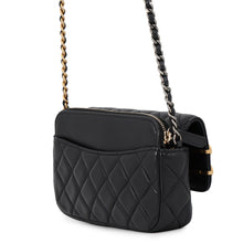 Load image into Gallery viewer, CHANEL Matelasse ChainShoulder wallet BlackAP2508 Lamb
