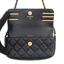 Load image into Gallery viewer, CHANEL Matelasse ChainShoulder wallet BlackAP2508 Lamb
