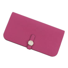 Load image into Gallery viewer, HERMES Dogon Long Rose Purple Togo Leather
