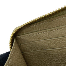 将图像加载到图库查看器中，LOUIS VUITTON Portefeuille Clemence Khaki/CremeM82478 Monogram Empreinte Leather
