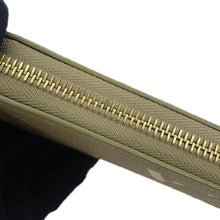 将图像加载到图库查看器中，LOUIS VUITTON Portefeuille Clemence Khaki/CremeM82478 Monogram Empreinte Leather

