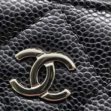 Load image into Gallery viewer, CHANEL Matelasse CC Logo Fragment Case BlackAP3179 Caviar Leather
