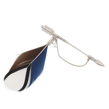 将图像加载到图库查看器中，LOUIS VUITTON Arrow FeatherBrooch Silver/Multicolor Metal
