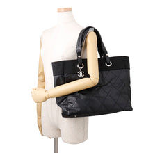 Load image into Gallery viewer, CHANEL Paris-Biarritz Tote BlackA34209 Leather Canvas Size MM

