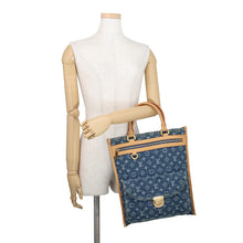 Load image into Gallery viewer, LOUIS VUITTON Flat shopper BlueM95018 Monogram Denim
