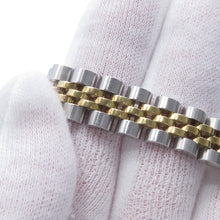 将图像加载到图库查看器中，ROLEX Datejust W26mm Stainless Steel K18YG Ivory Con Pewter Dial69173
