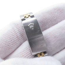 将图像加载到图库查看器中，ROLEX Datejust W26mm Stainless Steel K18YG Ivory Con Pewter Dial69173
