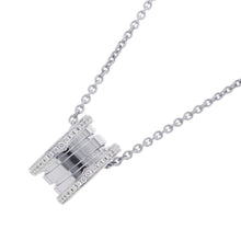 将图像加载到图库查看器中，BVLGARI B.Zero1 Diamond Necklace 18K White Gold
