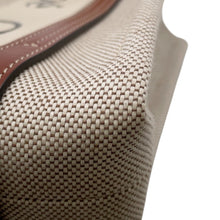 将图像加载到图库查看器中，Chloe Woody 2WAY Bag Small Beige/BrownCHC22AS397I2690U Canvas Leather
