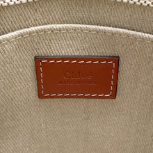 将图像加载到图库查看器中，Chloe Woody 2WAY Bag Small Beige/BrownCHC22AS397I2690U Canvas Leather
