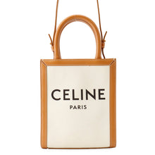 Load image into Gallery viewer, CELINE Vertical Cover Mini Natural/Tan193302BNZ.02NT Canvas Leather Size Mini
