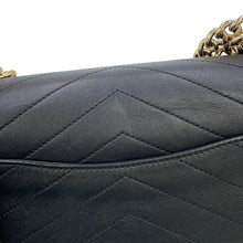 Load image into Gallery viewer, CHANEL Chevron ChainShoulder Black Leather
