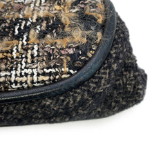 将图像加载到图库查看器中，CHANEL Chain one belt Black/Dark Brown/Multicolor Tweed Leather
