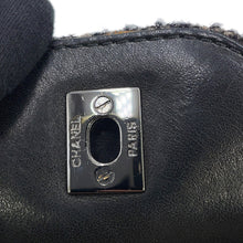 将图像加载到图库查看器中，CHANEL Chain one belt Black/Dark Brown/Multicolor Tweed Leather
