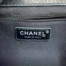 Load image into Gallery viewer, CHANEL Chain one belt Black/Dark Brown/Multicolor Tweed Leather
