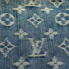 将图像加载到图库查看器中，LOUIS VUITTON Baggy Blue/YellowM95048 Monogram Denim Size GM
