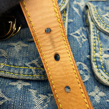 将图像加载到图库查看器中，LOUIS VUITTON Baggy Blue/YellowM95048 Monogram Denim Size GM
