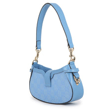 Load image into Gallery viewer, GUCCI Moonside Shoulder Bag Mini Light Blue786035 GG Canvas Leather Size Mini
