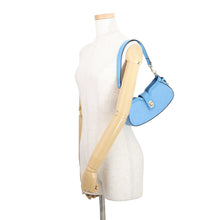 Load image into Gallery viewer, GUCCI Moonside Shoulder Bag Mini Light Blue786035 GG Canvas Leather Size Mini
