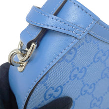 Load image into Gallery viewer, GUCCI Moonside Shoulder Bag Mini Light Blue786035 GG Canvas Leather Size Mini
