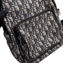Load image into Gallery viewer, Dior Oblique Sling Bag Navy/Black/Beige Canvas Leather
