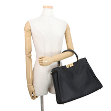 Load image into Gallery viewer, FENDI Peekaboo Essentially 2WAY Bag Black8BN300 Leather
