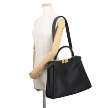 Load image into Gallery viewer, FENDI Peekaboo Essentially 2WAY Bag Black8BN300 Leather
