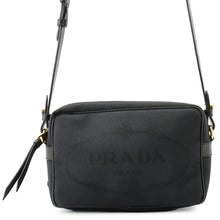 Load image into Gallery viewer, PRADA Cross Body Bag Black1BH089 Canvas Leather
