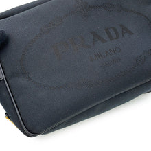 Load image into Gallery viewer, PRADA Cross Body Bag Black1BH089 Canvas Leather
