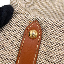 Load image into Gallery viewer, Ferragamo Gancini 2WAYBag Beige/Brown21C464 Canvas Leather
