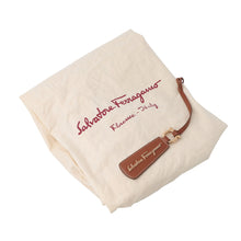 Load image into Gallery viewer, Ferragamo Gancini 2WAYBag Beige/Brown21C464 Canvas Leather
