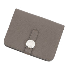 Load image into Gallery viewer, HERMES Dogon Card Case Etain Togo Leather
