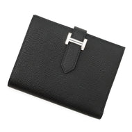 HERMES BEAN Compact Black Epsom