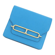 HERMES Roulis Roulis Slim Blue Frida Chevre Myzore Goatskin