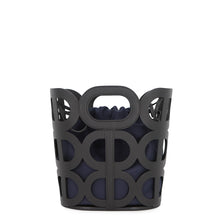 Load image into Gallery viewer, HERMES Chaine d'Ancre Handbag Black/ Navy Veau Madame Silk
