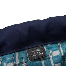 Load image into Gallery viewer, HERMES Chaine d'Ancre Handbag Black/ Navy Veau Madame Silk
