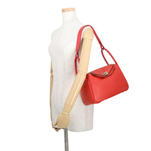 Load image into Gallery viewer, HERMES Lindy Rouge Coeur Swift Leather Size 26
