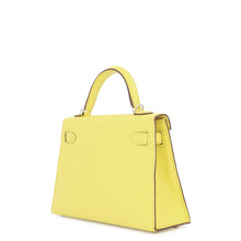 Load image into Gallery viewer, HERMES Mini Kelly 2 Lime Chevre Myzore Goatskin
