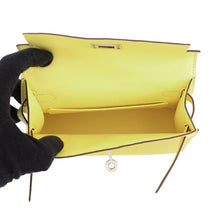 Load image into Gallery viewer, HERMES Mini Kelly 2 Lime Chevre Myzore Goatskin
