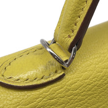 Load image into Gallery viewer, HERMES Mini Kelly 2 Lime Chevre Myzore Goatskin
