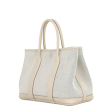 Load image into Gallery viewer, HERMES Garden Party Craie/Ecru/Blue de Prusse Toile H Country Leather Size TPM
