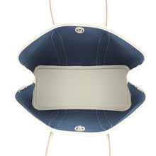 Load image into Gallery viewer, HERMES Garden Party Craie/Ecru/Blue de Prusse Toile H Country Leather Size TPM
