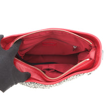 Load image into Gallery viewer, CHANEL Gabriel Do ChainShoulder Bag Navy/White/Red Leather Tweed Size Medium
