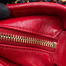 Load image into Gallery viewer, CHANEL Gabriel Do ChainShoulder Bag Navy/White/Red Leather Tweed Size Medium
