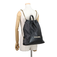Load image into Gallery viewer, CHANEL CHANEL22 Backpack BlackAS3313 Shiny Calf Leather Size Large
